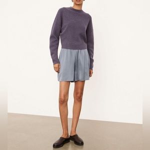 NWT VINCE. Silk Satin Pull-On Shorts